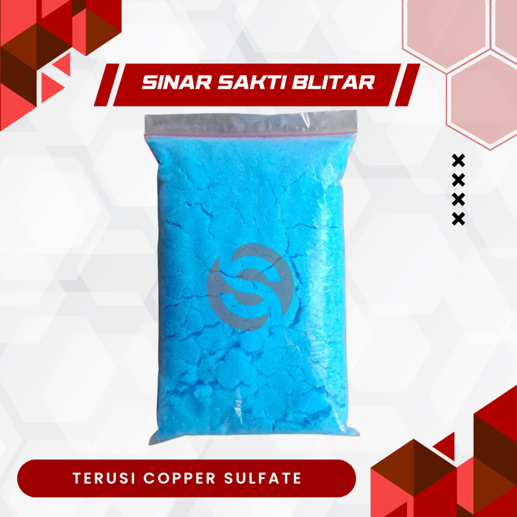 TERUSI COPPER SULFATE 1 KG DAN 500 GRAM - Tembaga Sulfat untuk Sapi PMK