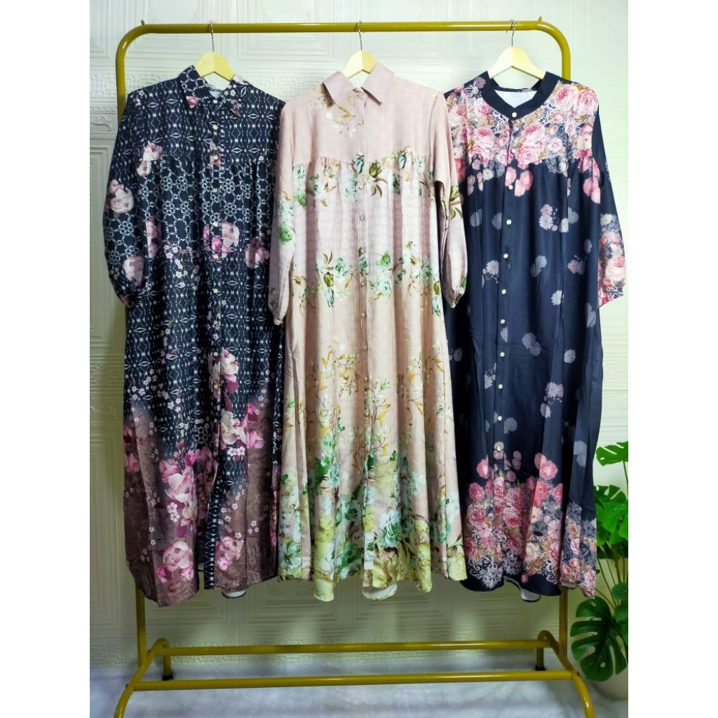 Gamis Premium Busui Kancing Brand Nyssa Label