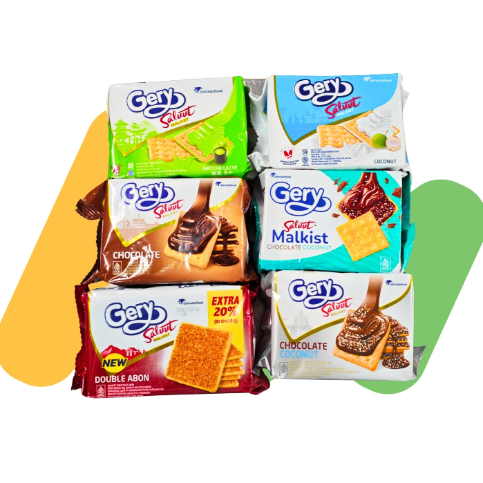 GERY SALUUT MALKIST 100GR / GERY SALUUT MALKIST DOUBLE ABON / GERY SALUUT MALKIST MATCHA / GERY SALU
