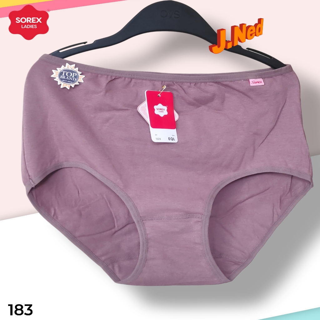 J183 (1-3 Pcs) Sorex Celana Dalam Wanita Dewasa Jumbo, Celana Dalam Sorex Jumbo Size L El Ql Eql