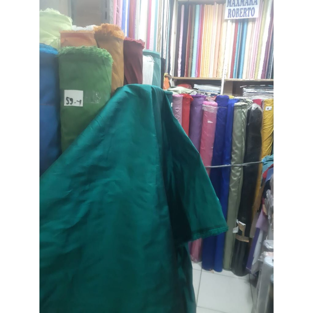 HARGA TURUN PROMO2 AN impor Bahan tafeta douf tafeta silk / kain tafeta
