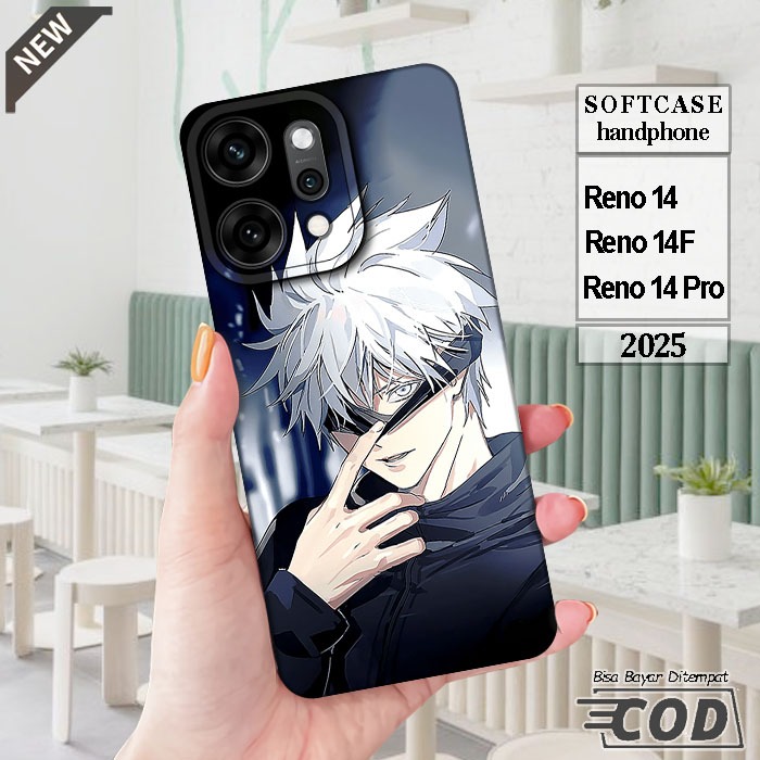 Case OPPO RENO 14  _OPPO RENO 14F  _OPPO RENO 14 PRO  _Casing silikon hitam bening Elastis keren