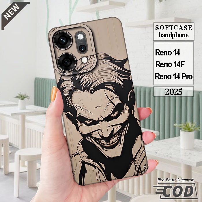 Case OPPO RENO 14  _OPPO RENO 14F  _OPPO RENO 14 PRO  _Casing silikon hitam bening Elastis keren