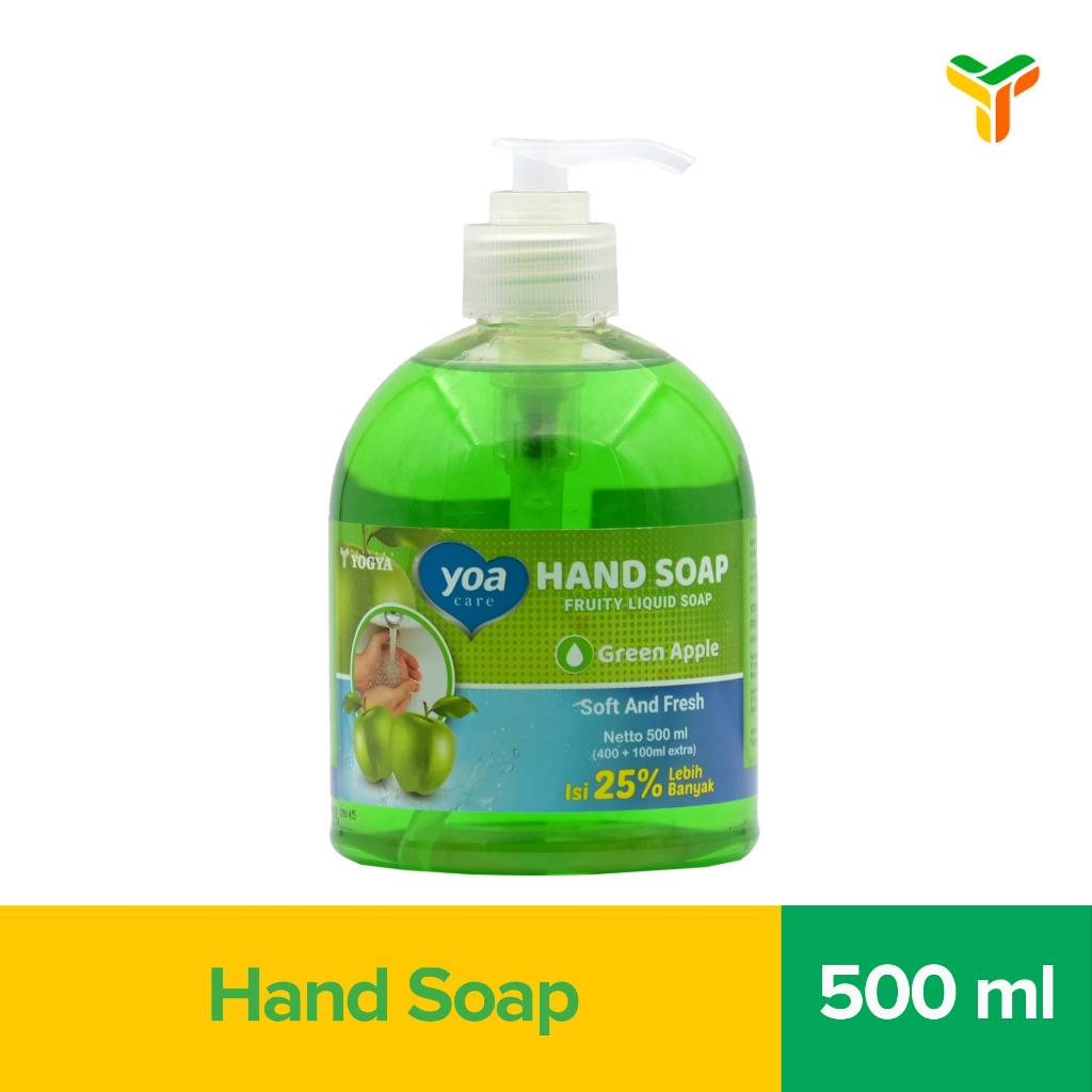 Yoa Hand Soap Green Apple Botol 500Ml