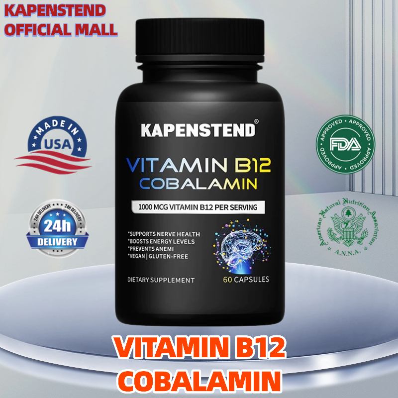 KAPENSTEND Kapsul vitamin B12, cobalamin, melindungi saraf, meningkatkan energi dan mencegah anemia