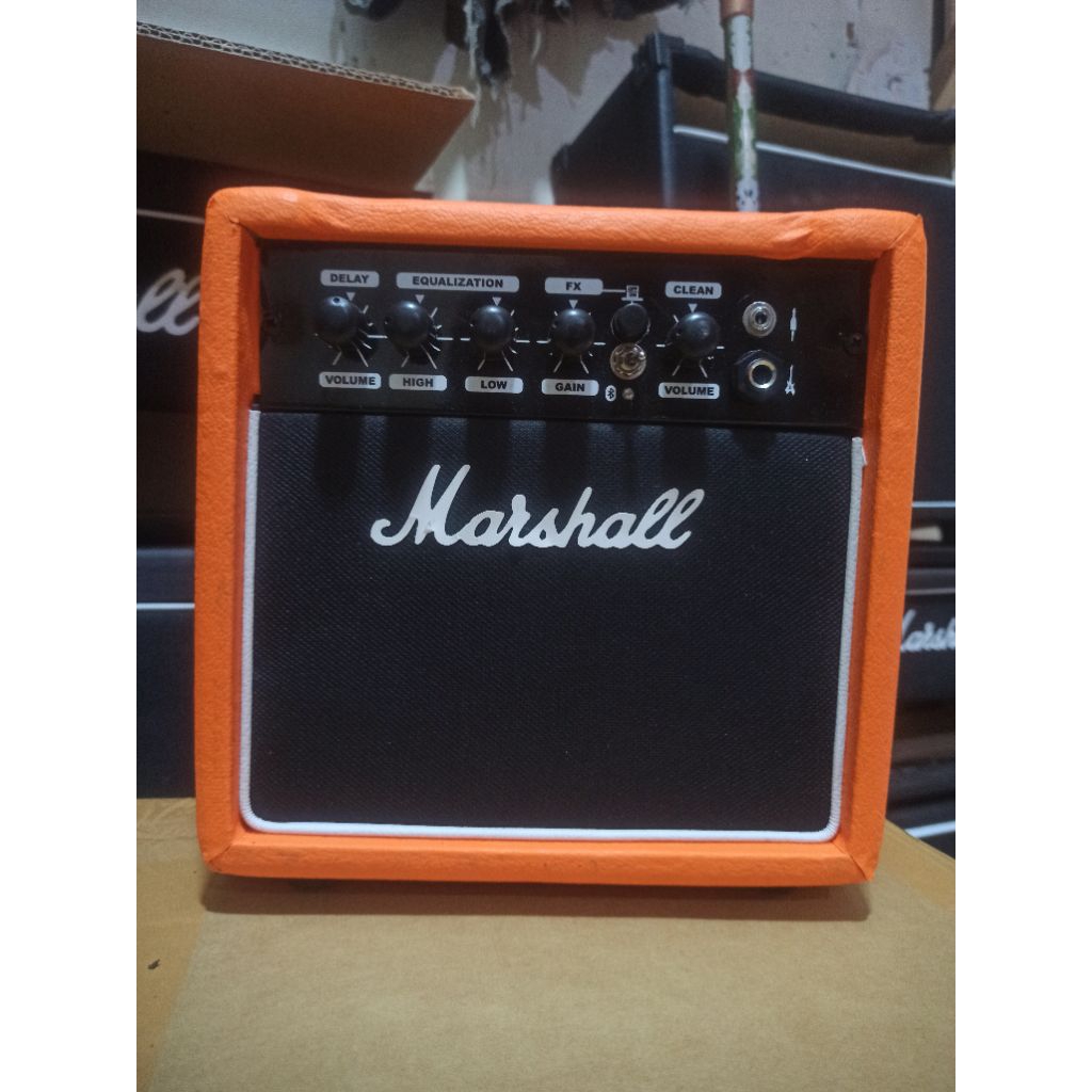 ampli gitar dan bass 5inc bluetooth suara gahar bonus kabel jek, kabel Aux dan senar gitar