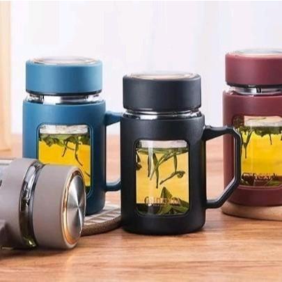 Gelas Ganteng / Gelas Cantik / Gelas Kaca Gagang /Gelas Kaca 500ml