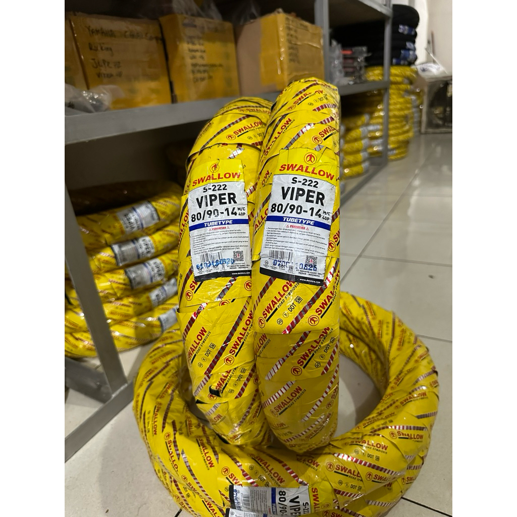 BAN LUAR SWALLOW TUBETYPE 80/90-14 VIPER STREET eNDURO - BAN UNIVERSAL MATIC BEAT VARIO SCOOPY MIO