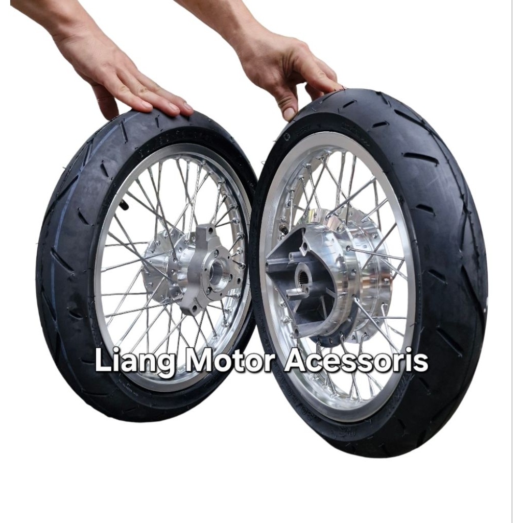 PROMO Sepaket Velg Ring 14 Tromol Set Jari2 Plus Ban - Aerox/Nmax/Old/New/ADV/150/160/PCX150/160/Var