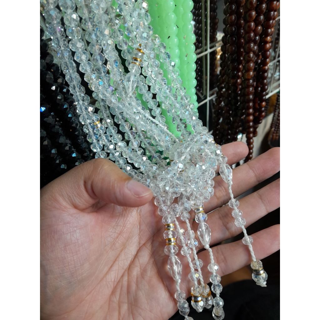 Tasbih Kristal Celteni CekoTasbih Kristal 99 ButirTasbih Ceko AsliTasbih Kristal EleganTasbih Krista