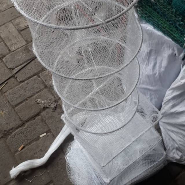 Bubu Naga Putih 10m / 10 Meter Ring 5 Jumbo 35x30cm - 3/8" / Bubu Naga Nylon10 Meter