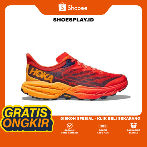 Sepatu TRAIL RUNNING Speedgoat 5 Mens Trail Running Shoes - Fiesta