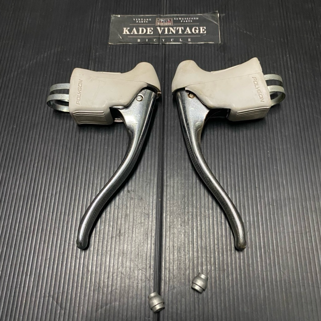 Brake lever Polygon classic Putih sepeda balap jadul handle rem road bike