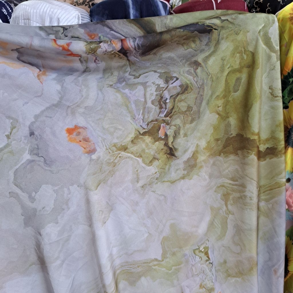 kain silk armany luxury - kain armany silk premium - kain silk luxury motif bunga [nd03]