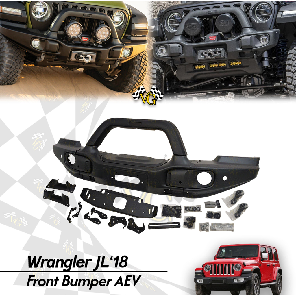 Front Bumper AEV Jeep Wrangler JL 2018-UP Bullbar Depan Rubicon JL 2018 - UP AEV STYLE