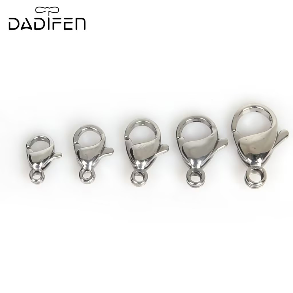[Daidifen] 5pcs Kait Lobster Stainless Steel - Konektor untuk Kalung & Gelang DIY