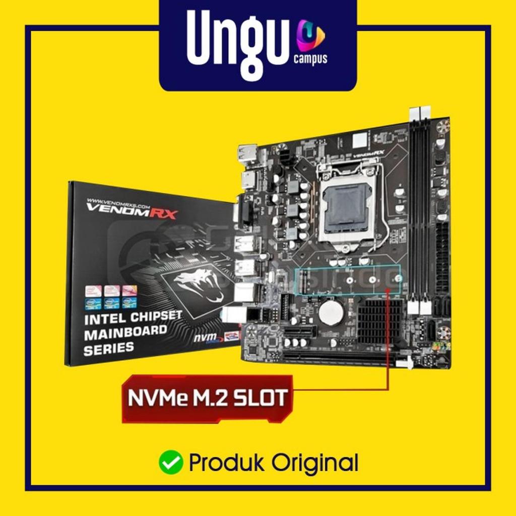 Motherboard H81 VenomRx Intel LGA 1150 USB 3.0 NVMe 3x4 VenomRX H 81
