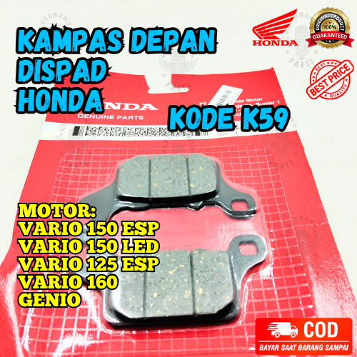 KAMPAS REM DEPAN HONDA K59 VARIO 150 ESP / LED VARIO 125 ESP VARIO 160 GENIO ORIGINAL PRESISI