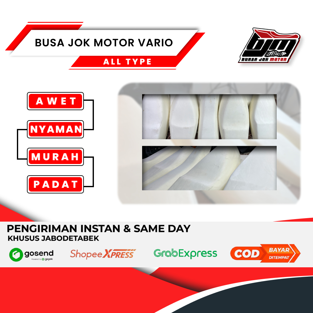 Busa jok motor Vario I Semua tipe Honda Vario I Busa empuk padat dan harga murah