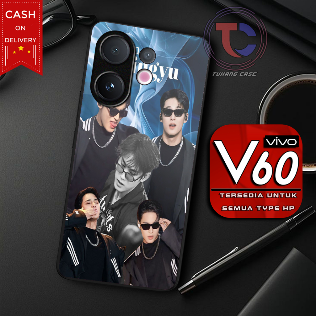 Mingyu Seventeen Case Glossy  Untuk Vivo v60 y28 y29 y19s y02 y03/y18 t1 5g t1 pro 5g t1 4g Terbaru 