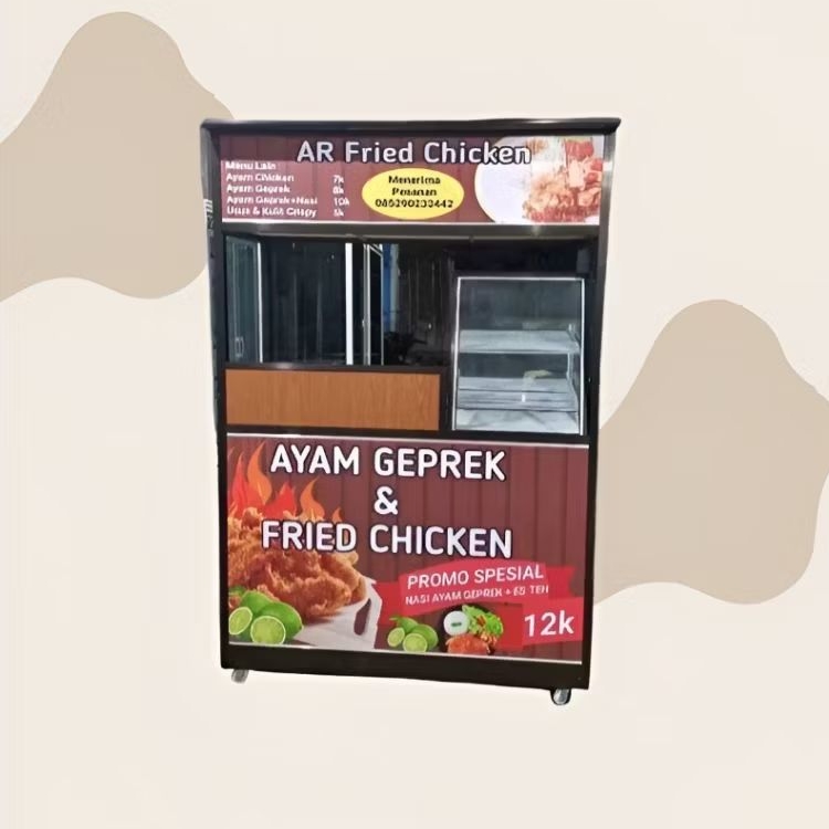 Gerobak fried chicken / Gerobak ayam geprek