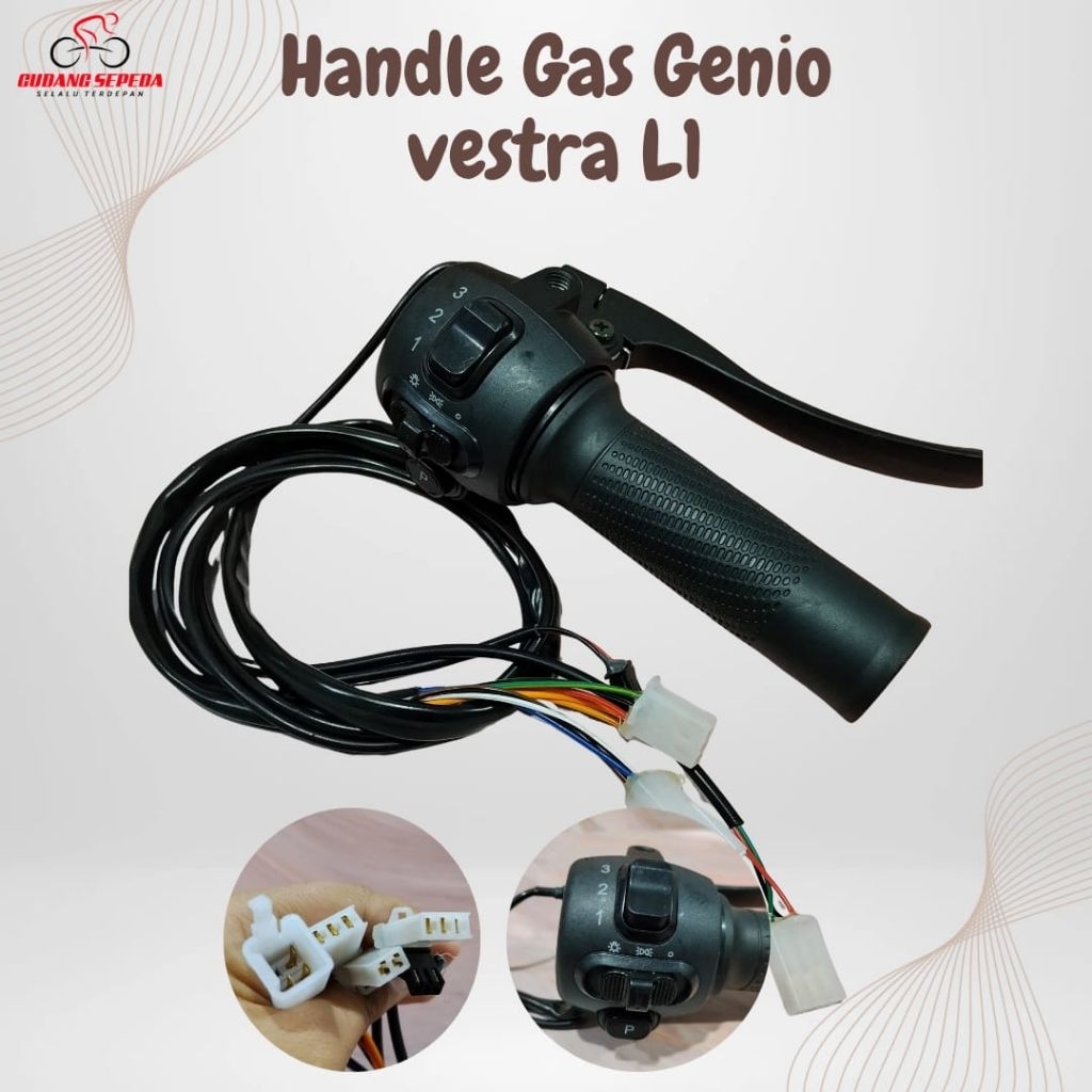 Handel Gas United Genio Vestra L1 Handle Throttle L 1 Sepeda Listrik