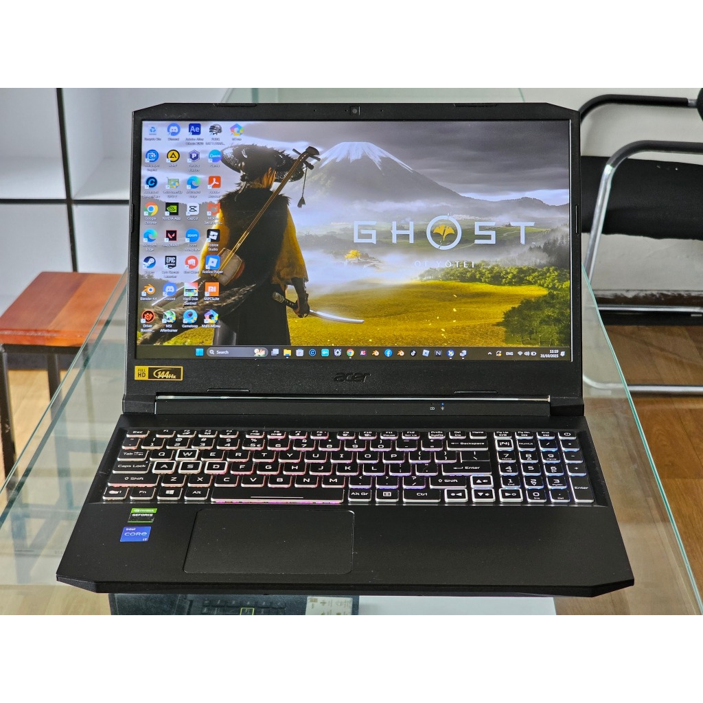ACER Nitro 5 AN515-57 intel core i7 gen 11 Ram 32 GB SSD dan HDD Nvidia RTX 3060 144 Hz Gaming dan r