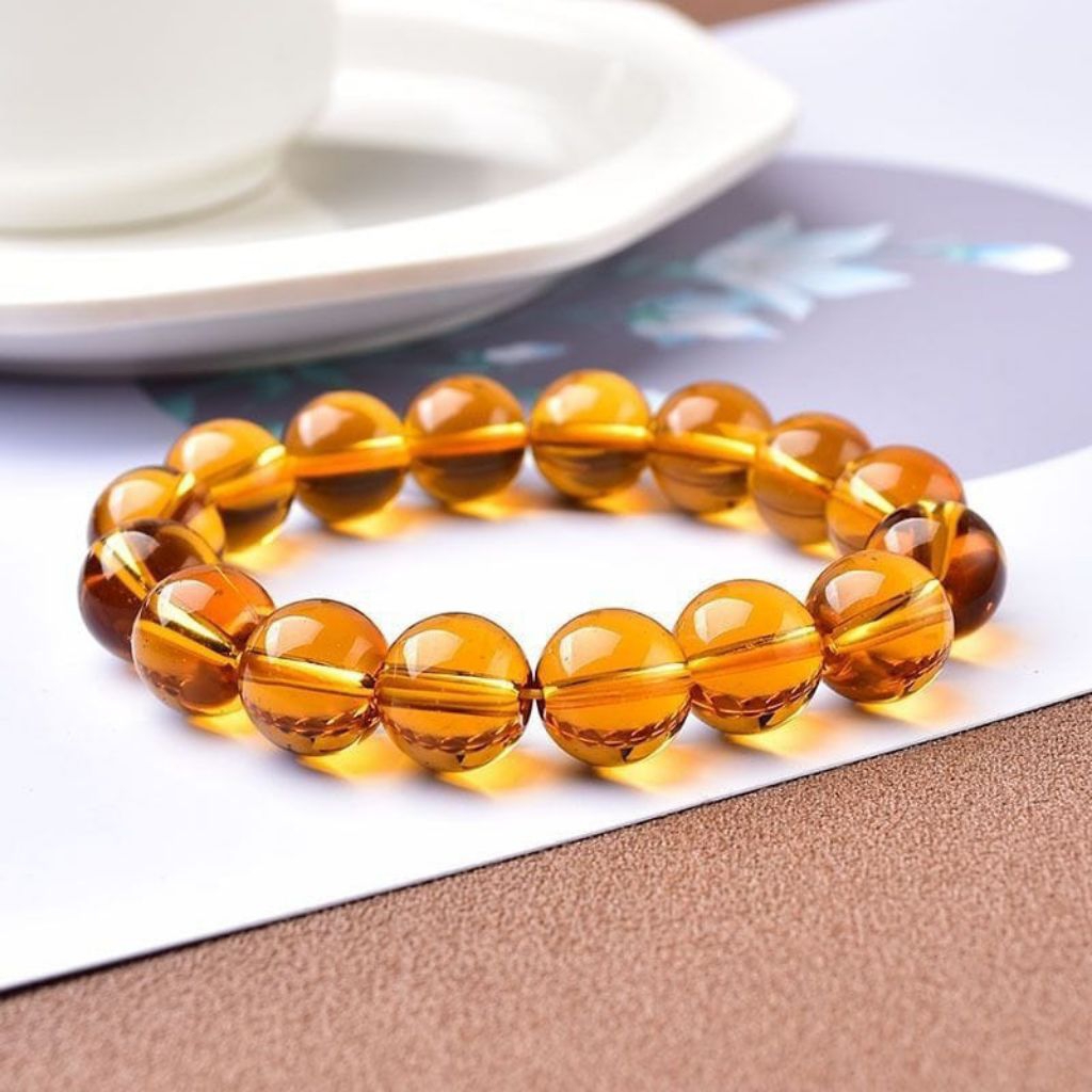 Citrine Brzail Quartz Batu Diy Citrine Bead Manik Diy Gelang Batu Citrine Brazil