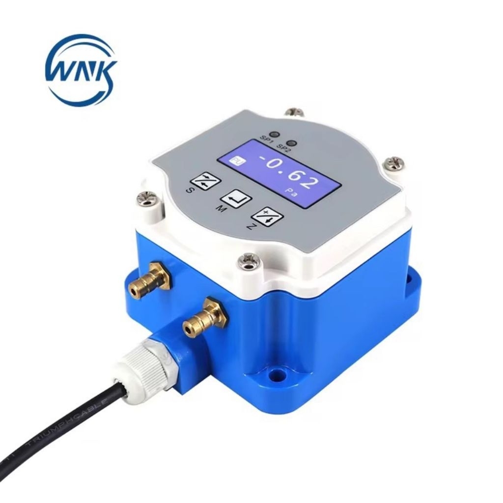 WNK Digital Air Differential Pressure Sensor Low Differential Pressure Transducer HVAC Pressure Diff
