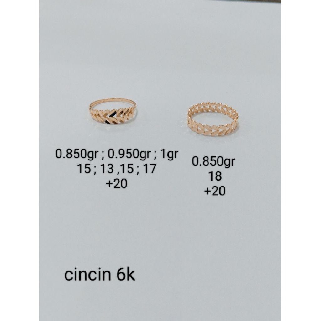 cincin emas 6 karat