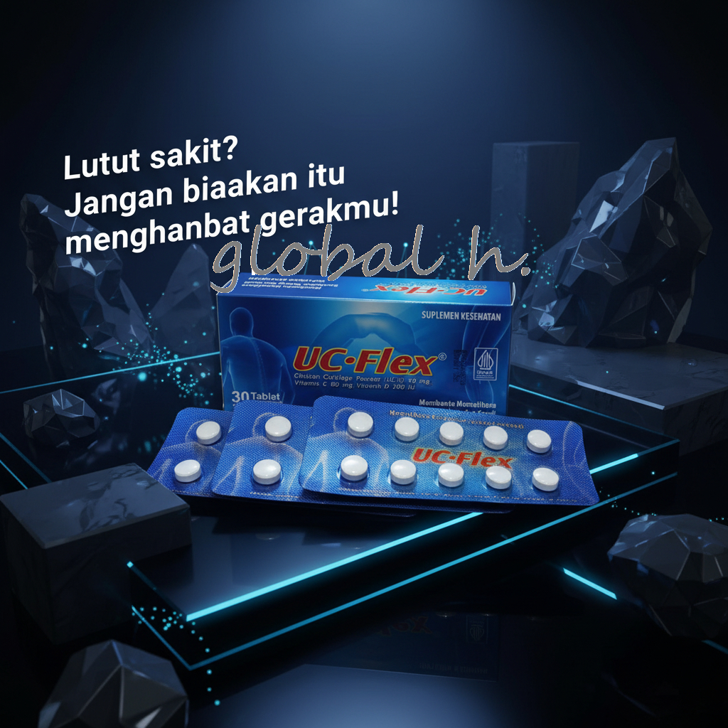 UC-FLEX 1box@3strip, 1strip@10tablet, MEMBANTU MEMELIHARA KESEHATAN TULANG DAN SENDI Suplemen untuk 