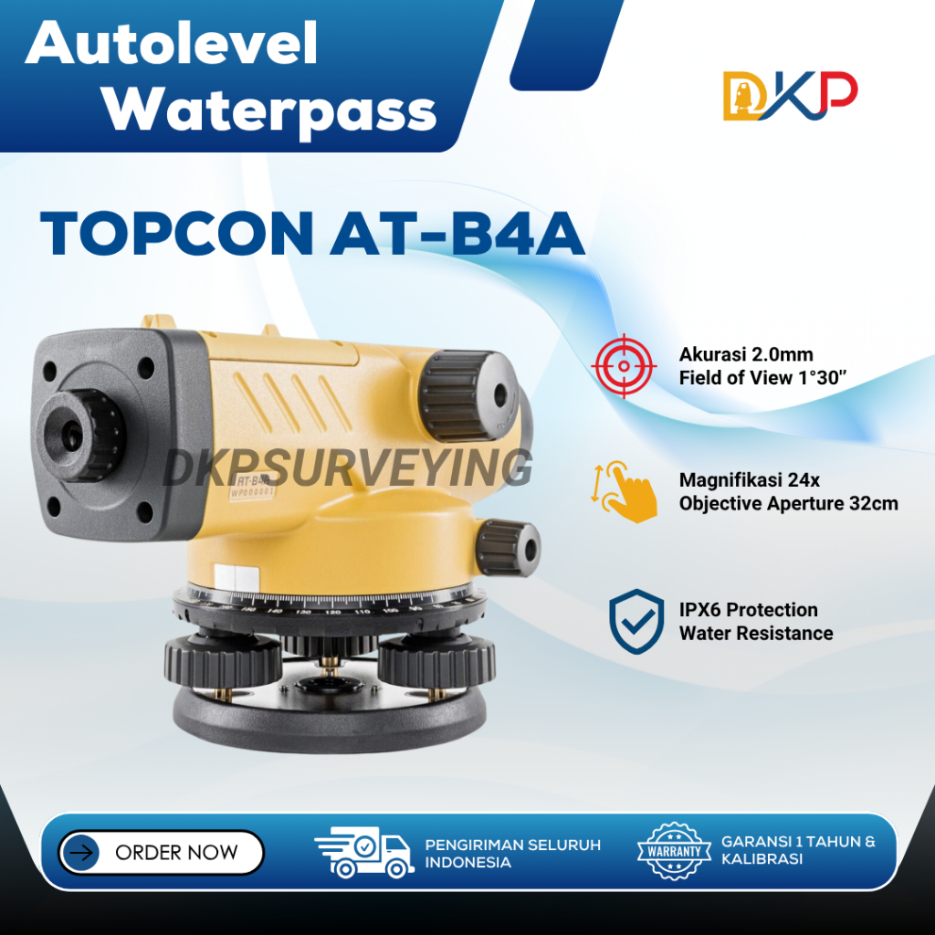 Waterpass TOPCON ATB-4A / Autolevel / Automatic Level TOPCON ATB4A Complete Set