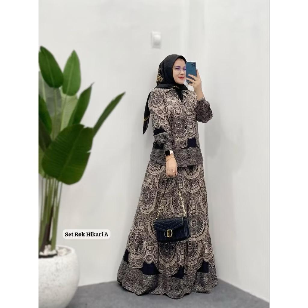 NEW ARRIVAL MAMIYA SET ROK RAYON VIRAL // ONE SET RAYON MOTIF // SETELAN ROK // ONE SET MAMIYA ROK W