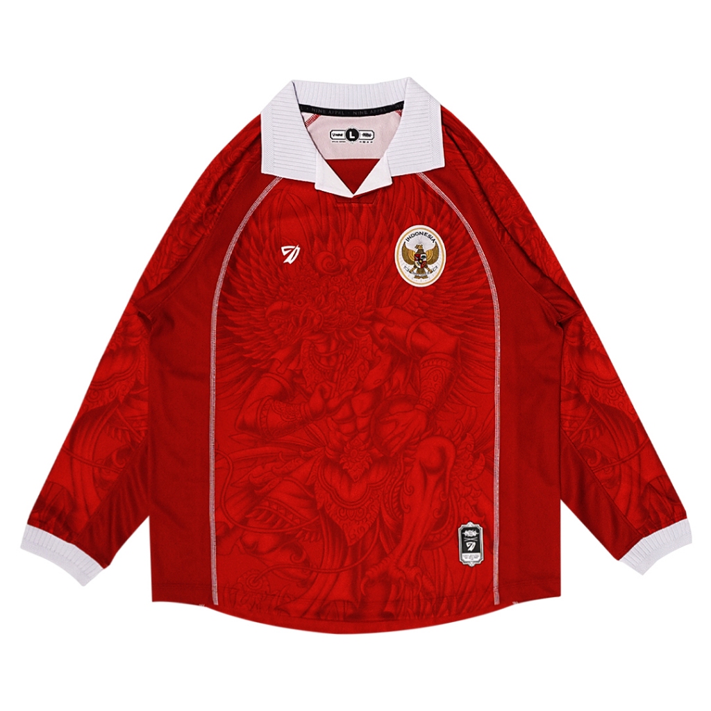 JERSEY TIMNAS INDONESIA LENGAN PANJANG - JERSEY FANTASY TIMNAS HOME  LENGAN PANJANG- JERSEY OLAHRAGA