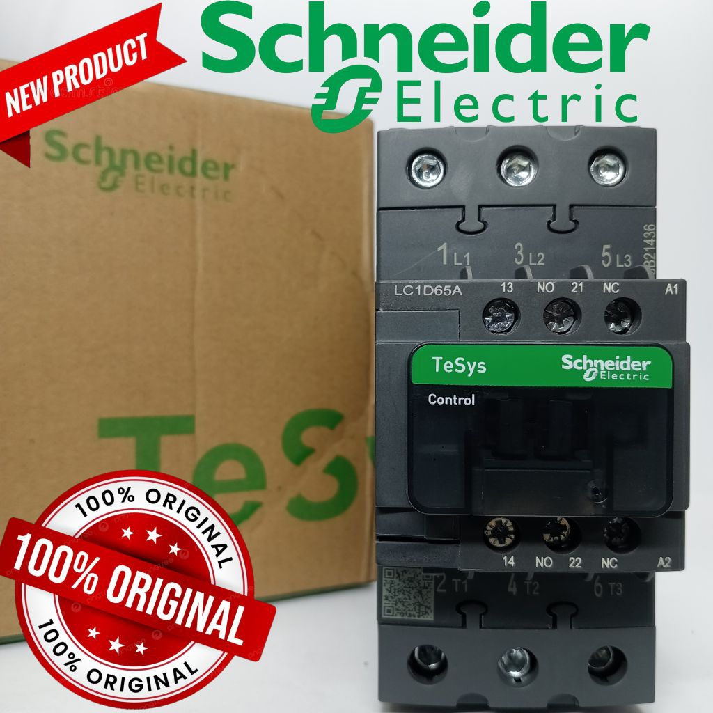 contactor/kontaktor Schneider LC1D65AB7 lc1d65ab7 24v 80a 3p lc1d65b7 lc1d65a b7 24vac 80ampere 3pha
