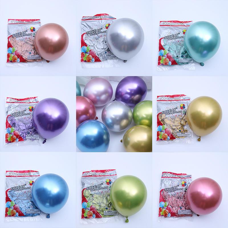 Promo Balonasia Balon Marble Chrome 12 Inch 50 Pcs