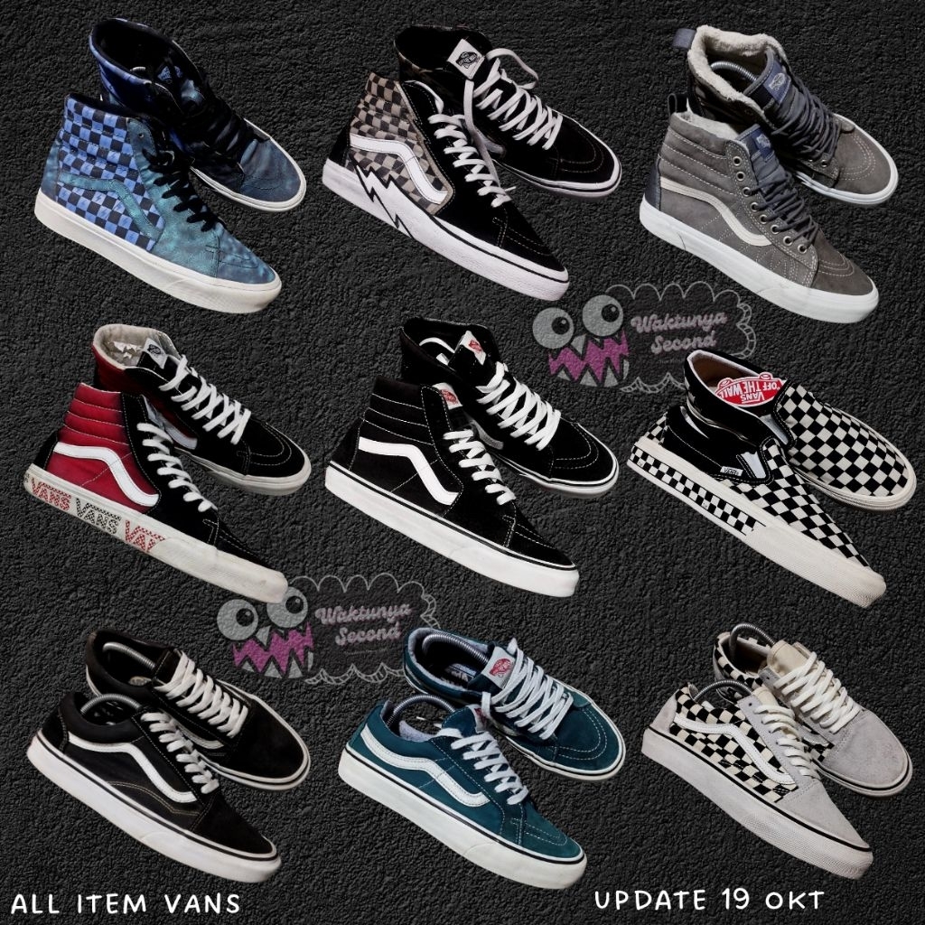 Sepatu Second Branded / Sneakers Murah (SKATE) V