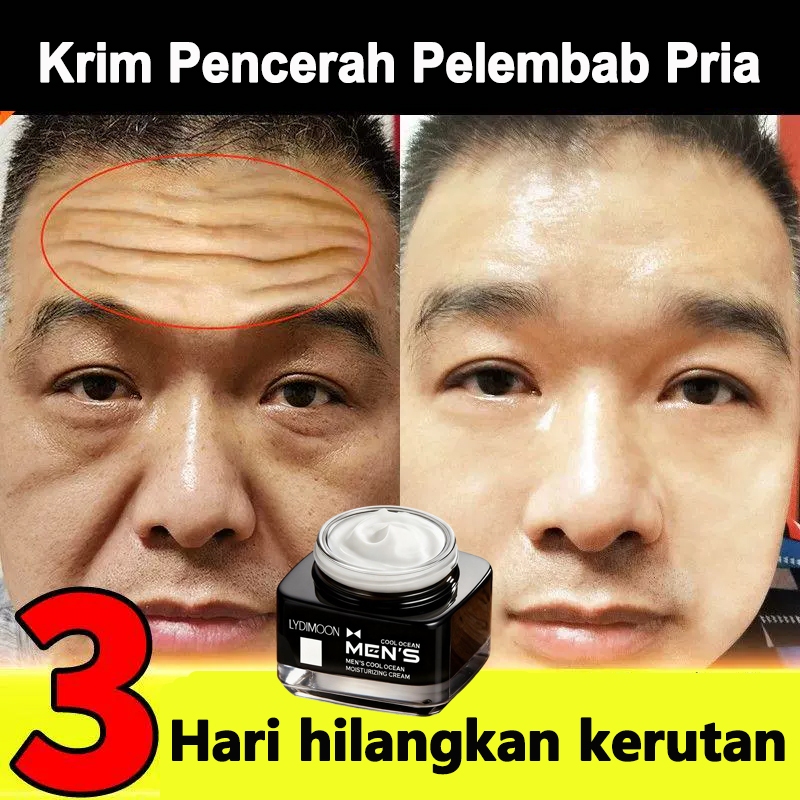 Pelembap Wajah Pria Moisturizer Pencerah Wajah Pria Original 100% Krim Kerut Wajah Anti Kerut Pelemb
