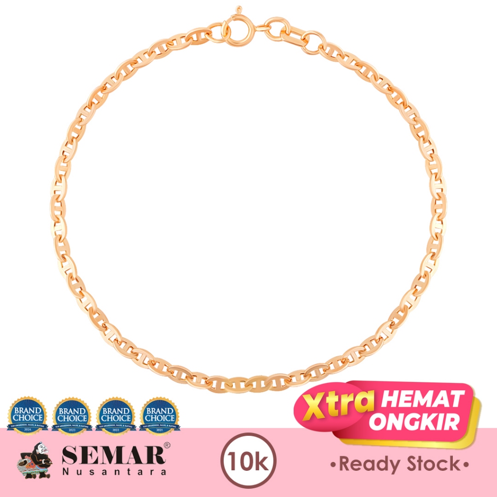 Gelang Emas Classic Carisa Chain Gold 10K Semar Nusantara