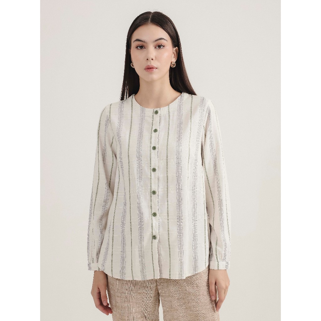 EXPAND Hirma Blouse |Kemeja Wanita - Atasan Lengan Panjang