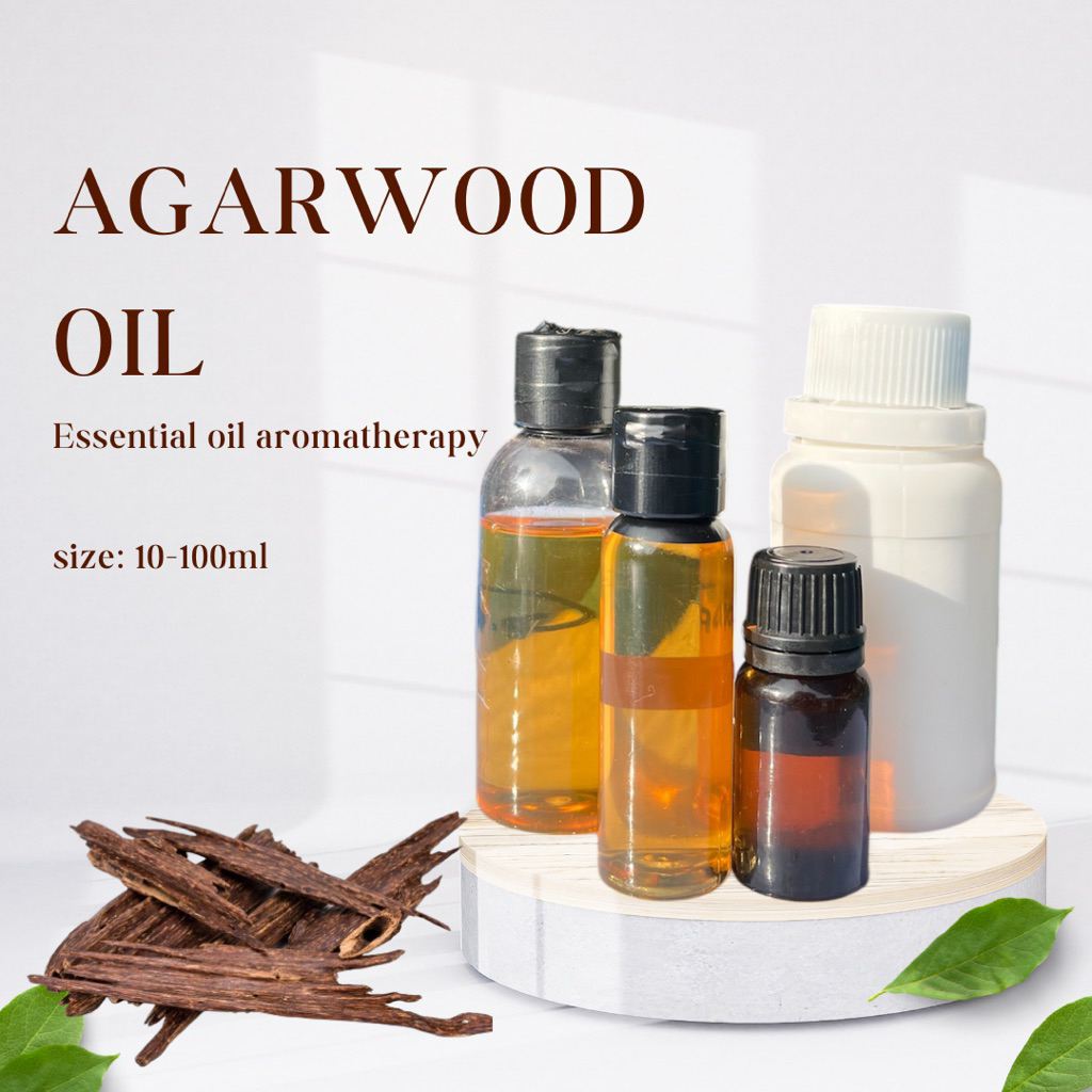 Agarwood oil Essensial minyak atsiri gaharu Aromatherapy therapeutic grade