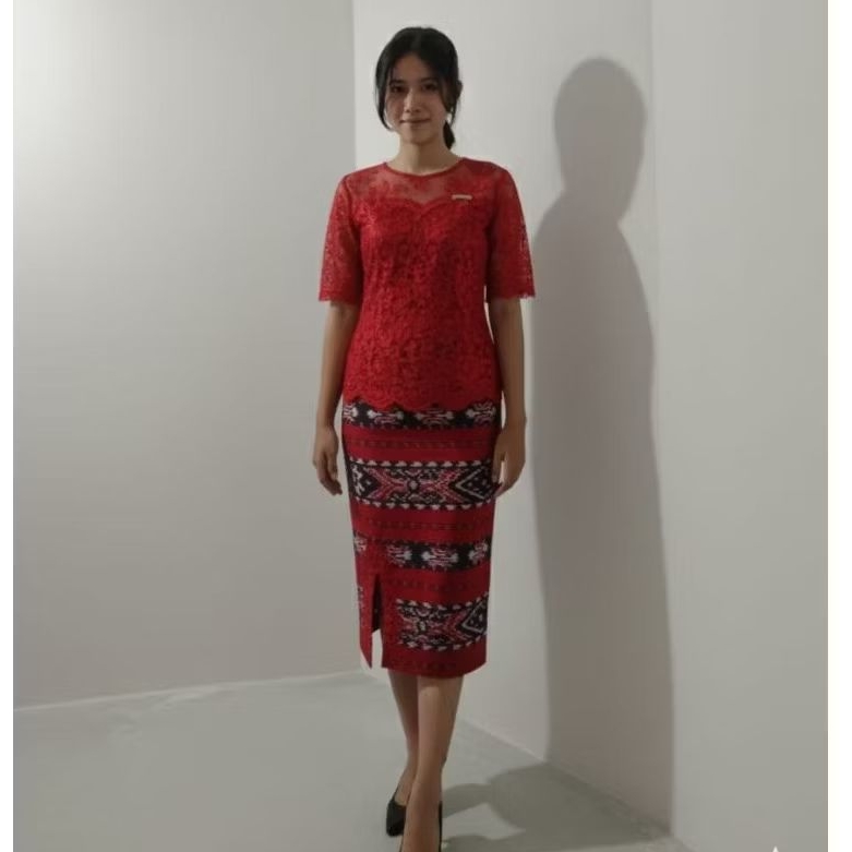 setelan rok tenun Jepara blus brokat CAHAYA TENUN JEPARA