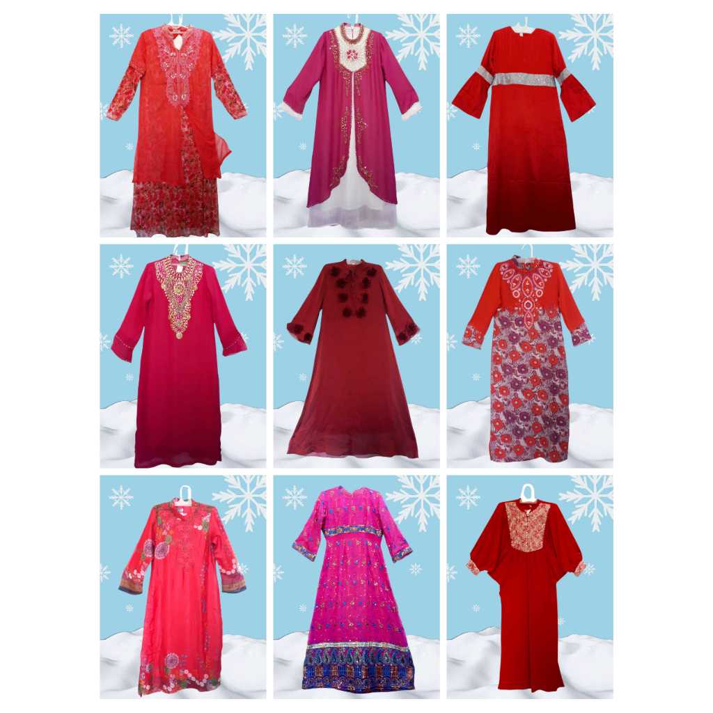 GAMIS/DRESS/KAFTAN PESTA BARU DAN PRELOVED PREMIUM