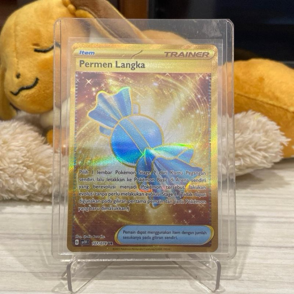 Perman Langka UR Kartu Pokemon Indonesia Gold card
