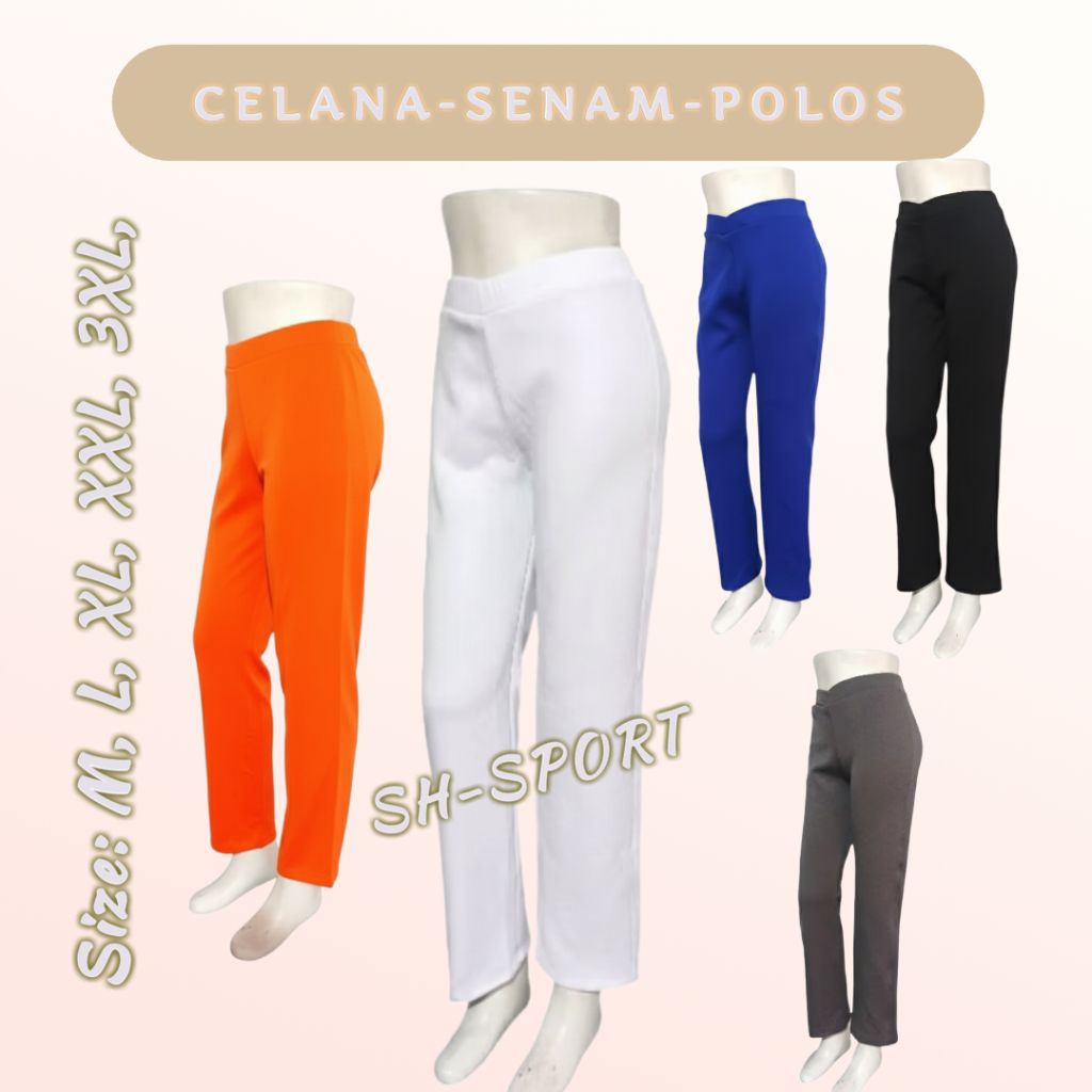 Best seller<[CELANA_SENAM_POLOS PANJANG]>celana wanita panjang//celana senam wanita//celana olahraga