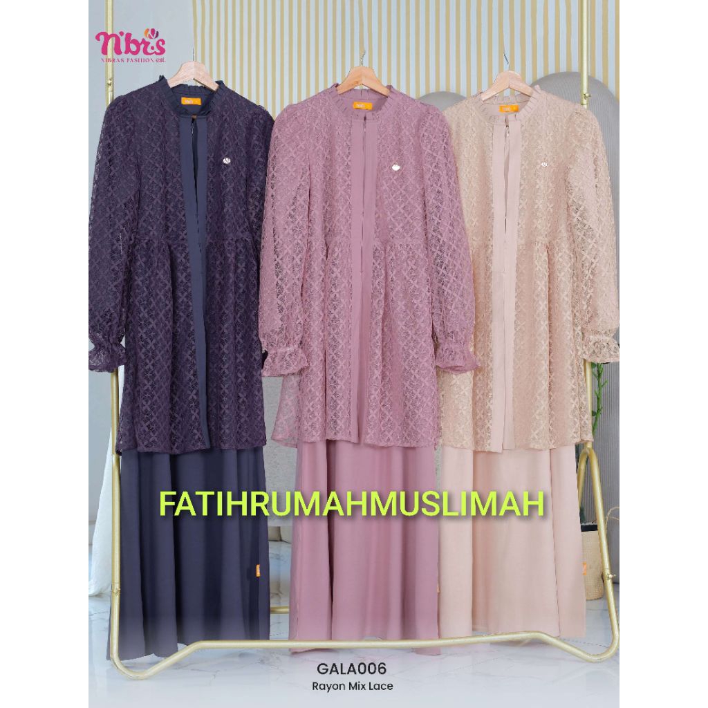 NEW / TERBARU / NIBRAS / GAMIS DEWASA / GAMIS NIBRAS / GAMIS / GALA 006 / GALA 006 / NIBRAS GAMIS