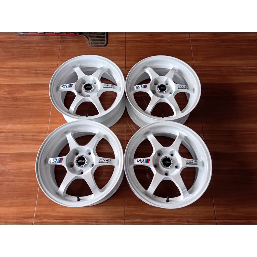 4Pcs Velg Ssr Type C R16 Pcd 5x114 lebar 7 Et 35 Bisa Untuk Mobil Xpander Ertiga Inova New Livina Se