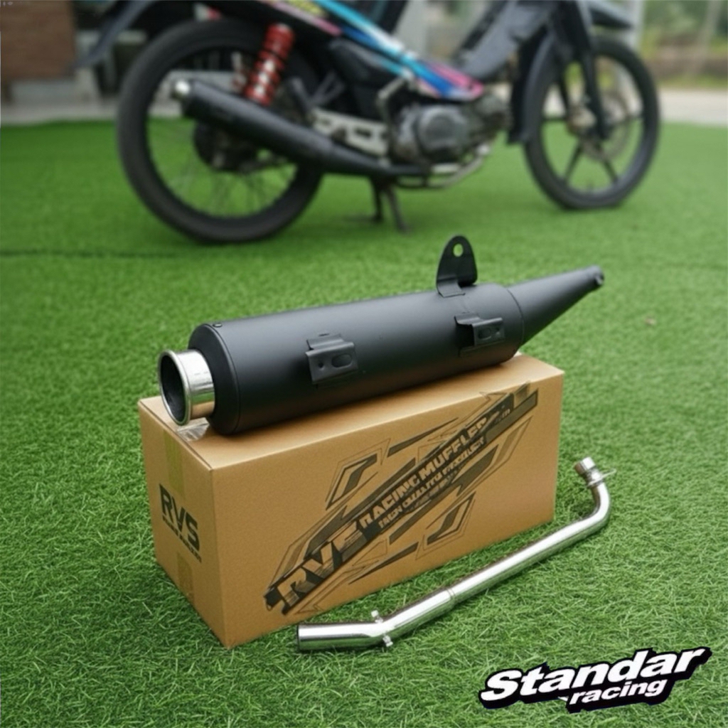 KNALPOT TSUKIGI STANDAR RACING Supra X 125 Karisma Blade 110-125 Supra fit New Shogun Revo absolute 