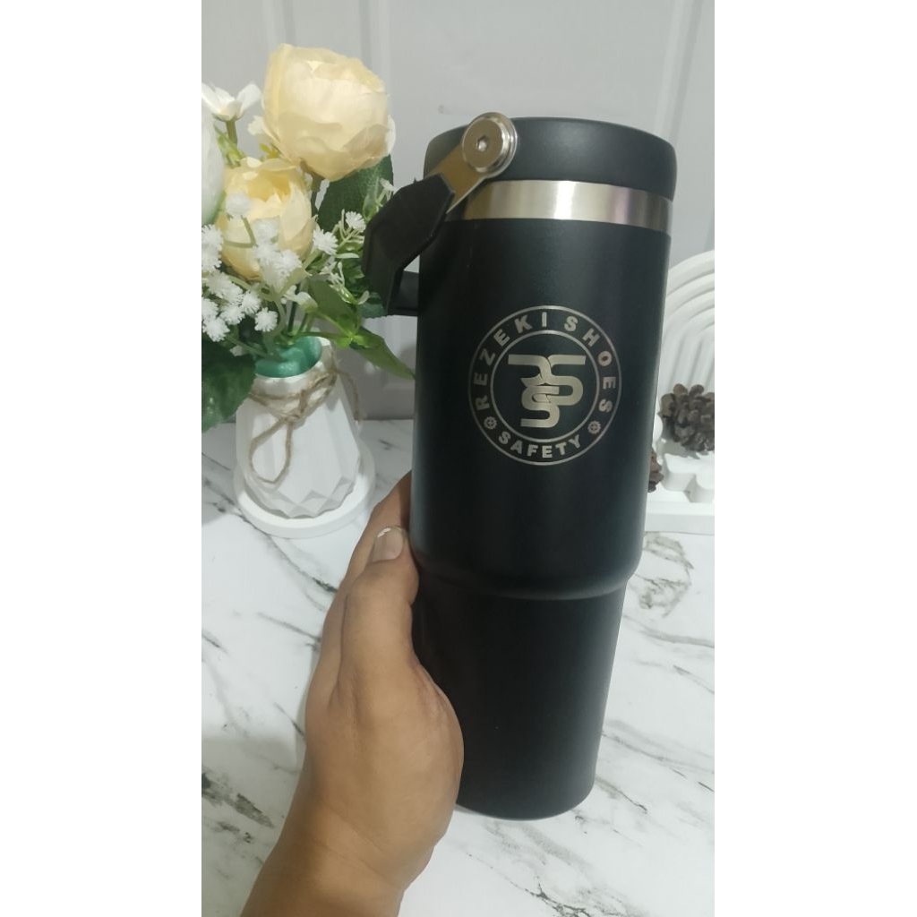 Jasa Laser Grafir Tumbler stainless media gelas kaca dan lain nya