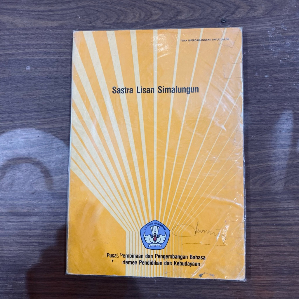 BUKU SASTRA LISAN SIMALUNGUN